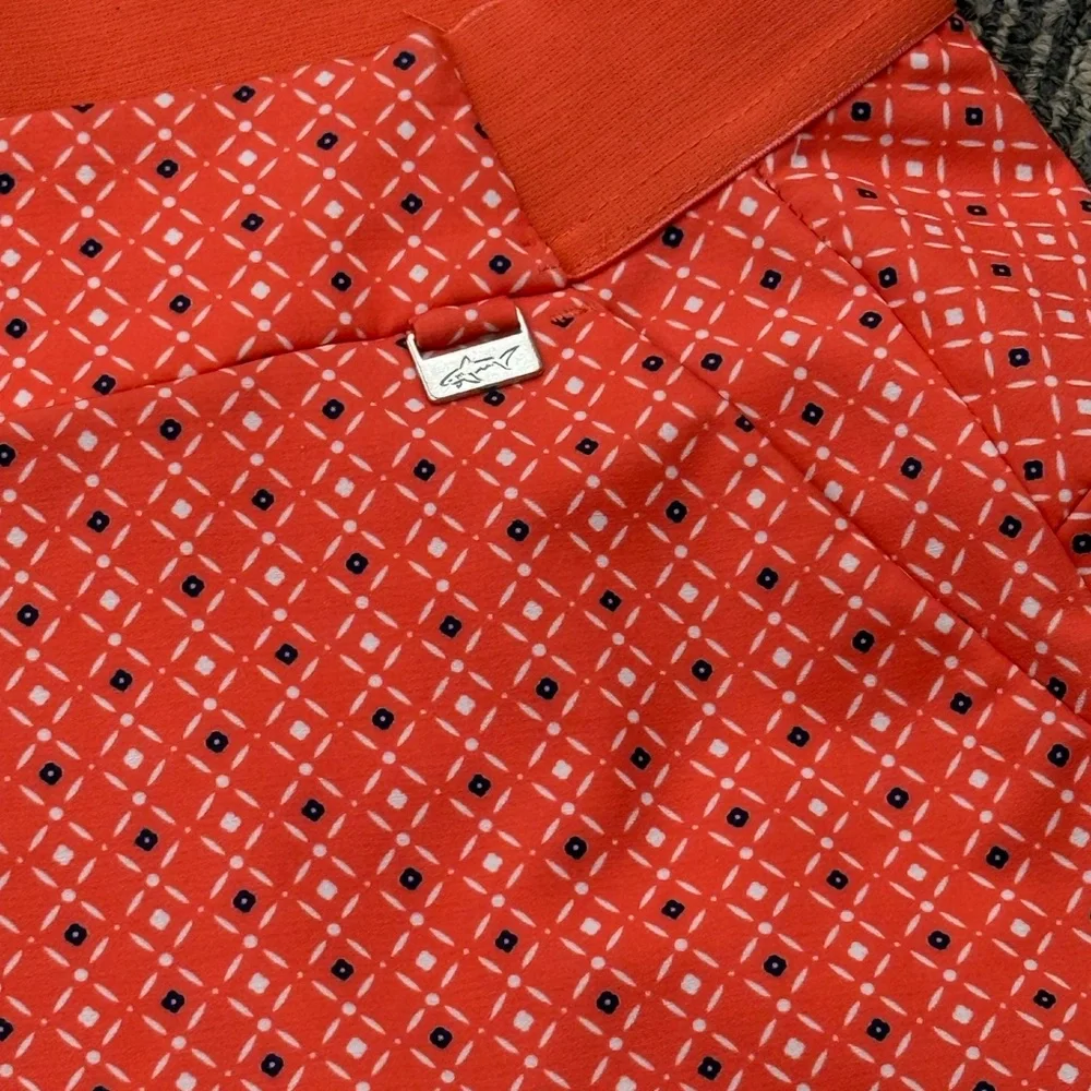 Greg Norman Collection‎ Vibrant Coral illusions pull on Skort sz l